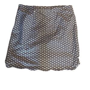 Talbots Neutral Color Geometric Skirt Size 12